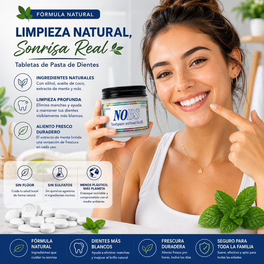 🦷 DentTabs NOBS | Tabletas Dentales Blanqueadoras