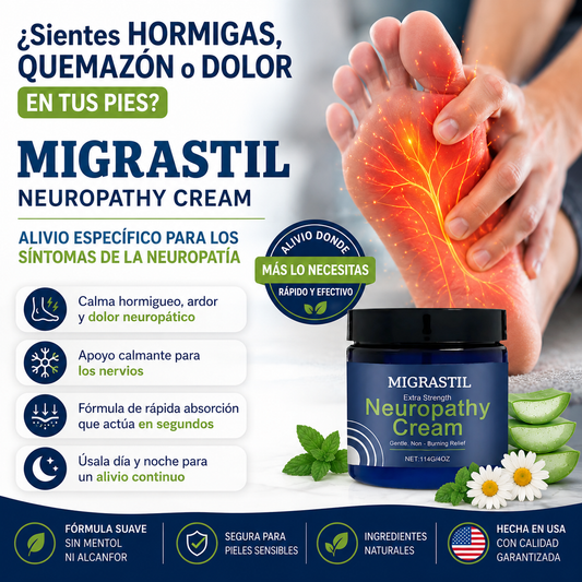 MIGRASTIL | Crema Para Aliviar Dolor y Hormigueo Neuropático