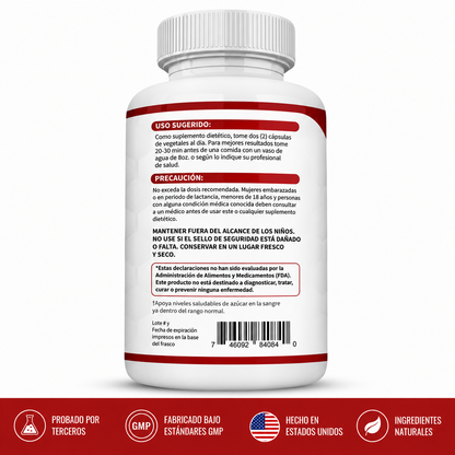 BLOOD SUGAR COMPLEX | Suplemento para mejorar niveles de azúcar