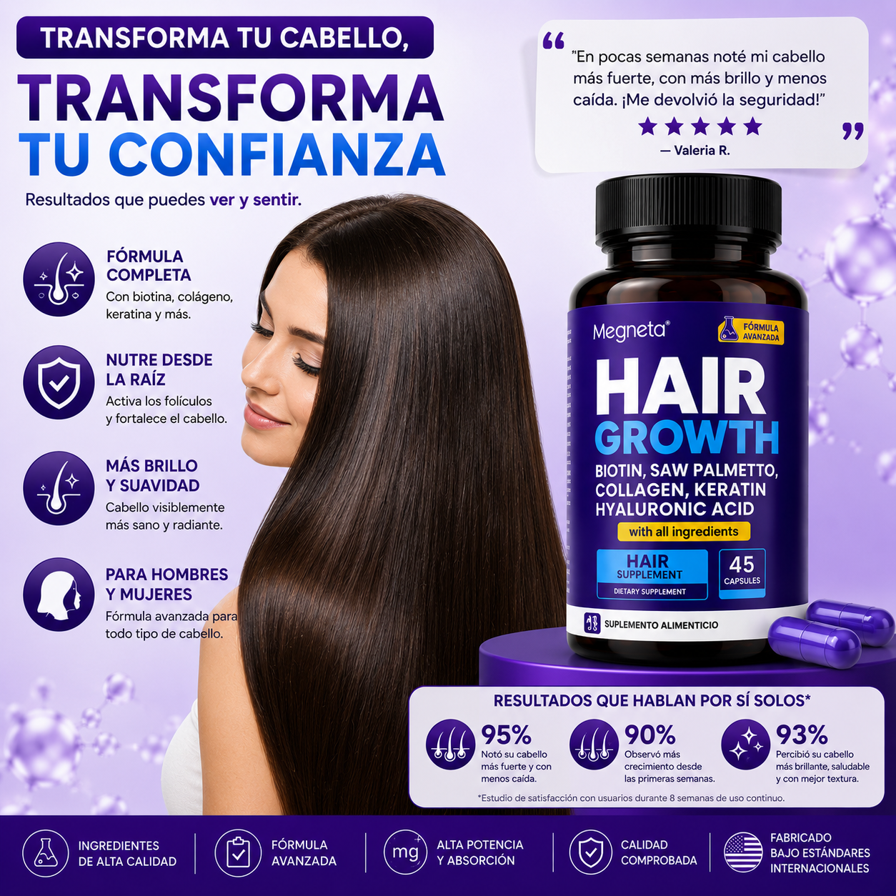 Hair Growth Megneta – Crecimiento y Fortaleza Capilar