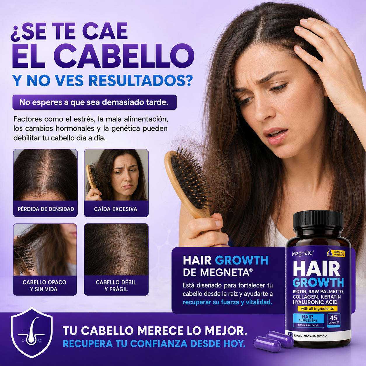 Hair Growth Megneta – Crecimiento y Fortaleza Capilar