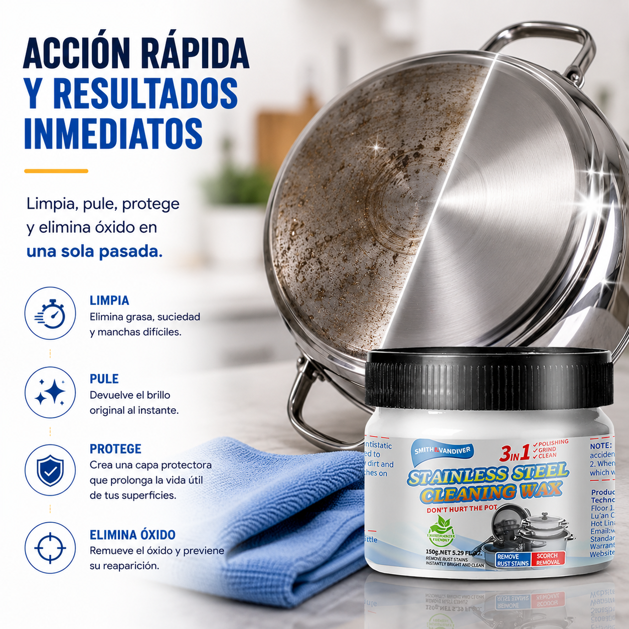 Crema para Pulir Metales | Cleaning Wax