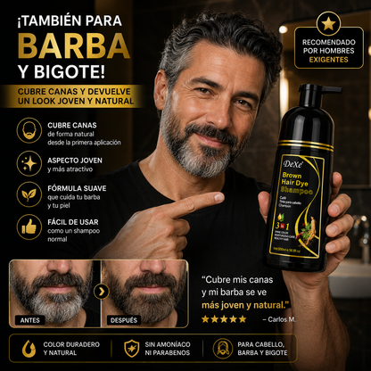 Shampoo Tinte Anti Canas 500ML | NEGRO Y CAFE