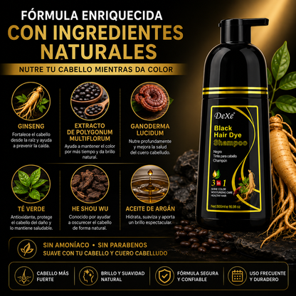 Shampoo Tinte Anti Canas 500ML | NEGRO Y CAFE