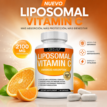 Vitamina C Liposomal TopLux | Defensas, Colágeno y Vitalidad