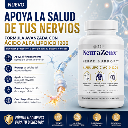 Suplemento NeuraZenX Nutrients Nervios