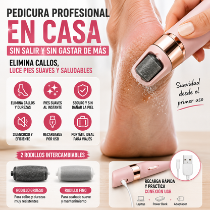 Removedor Electrico de Callos | Pies Suaves al Instante