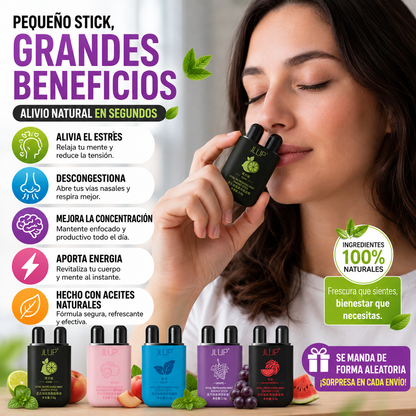 Inhalador Nasal Energizante – Respira, Despeja y Actívate