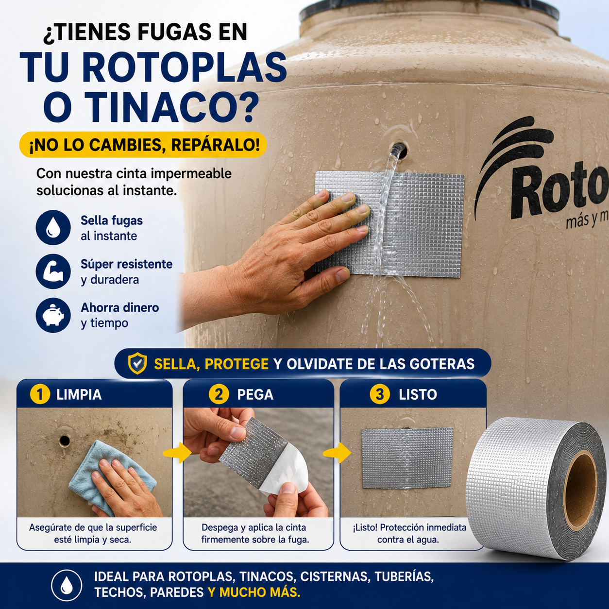 Cinta Impermeable Antifugas ProSeal