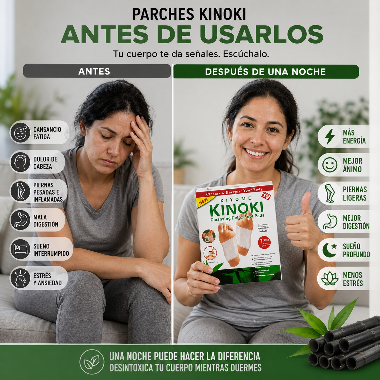 KINOKI | Parches desintoxicantes para Pies