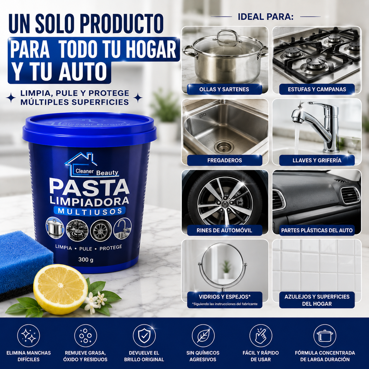 Pasta Limpiadora y Restauradora | CLEANER MAX