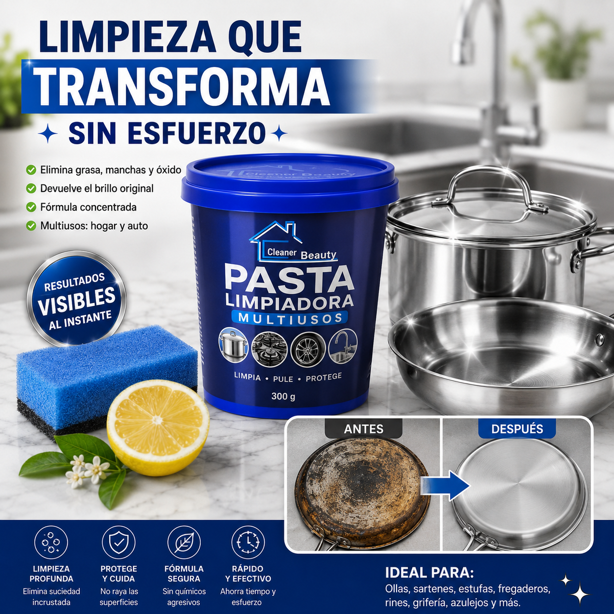 Pasta Limpiadora y Restauradora | CLEANER MAX