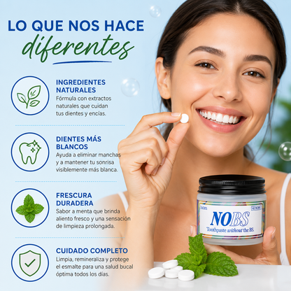🦷 DentTabs NOBS | Tabletas Dentales Blanqueadoras