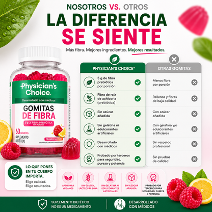 Physicians Choice® Gomitas de Fibra Prebiótica
